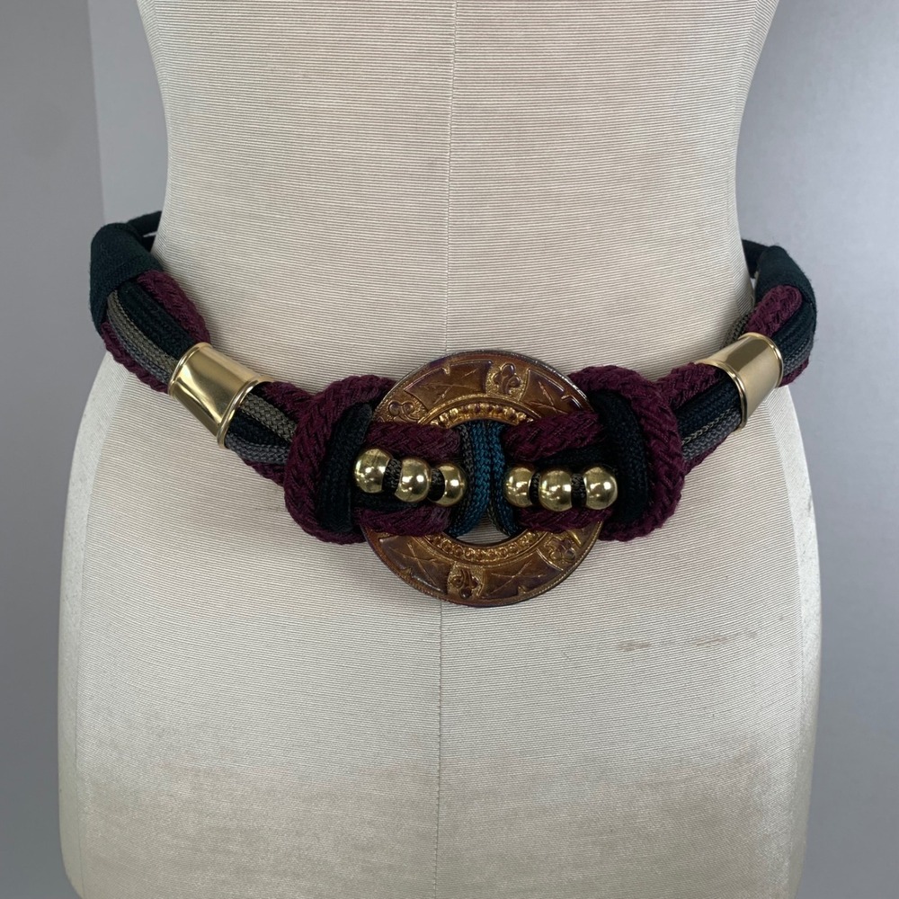 Vintage Leather Shop 80's Belt Size Small Boho